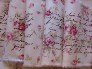 Newly listed Gorgeous PINK ROSES French Script hand rubber stamped 
