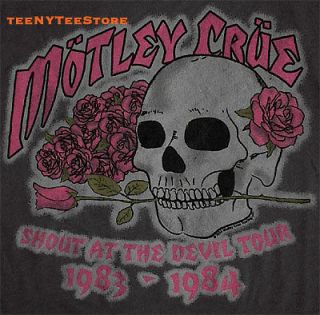 MOTLEY CRUE t shirt JUNK FOOD SHOUT AT THE DEVIL TOUR 1983 4 The 4th 