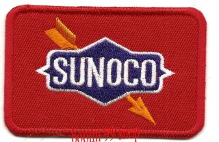 sunoco logo embroidered iron patch t shirt sew