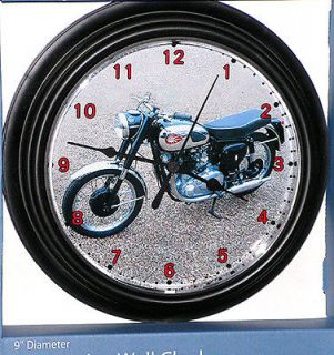   BSA A10 650cc Gold Flash, Parallel Twin, Custom Motorcycle Wall Clock