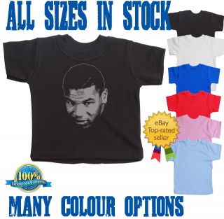 MIKE TYSON BABY T SHIRT REALLY CUTE ALL SIZES BOYS GIRLS GIFT NEW T1