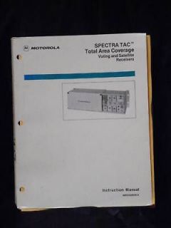 Motorola Spectra Tac Voting and Satellite Receivers Instruction Manual