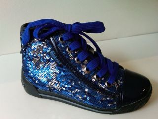 naturino high top blue sequins girls shoes reduced more options size 