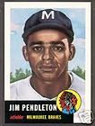 1953 Topps Archives #185 Jim Pendleton  Braves