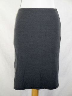 Guess Collection Gray Pencil Skirt Size S Stretch Wiggle Straight Side 