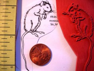 mouse mousie rat rattie un mounted rubber stamp time left
