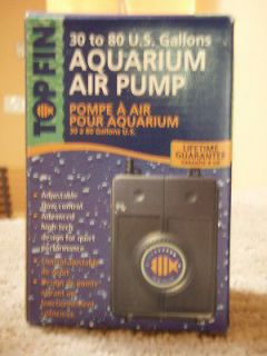 nib topfin aquarium air pump 30 to 80 gallons returns