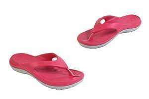 CROCS DUET ATHENS Sandals Mens 9 ~ Womens 11 Raspberry Gray NWT NEW 