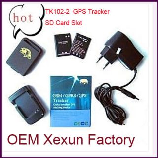 Mini Spy Car GPS Tracker TK102 2 w SD Card Slot Realtime from OEM 