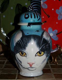   Pet urn portrait for ashes Cat cremation urn domestic any cat memorial