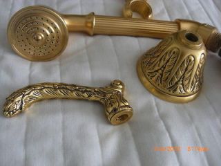 PHYLRICH FRENCH BAROQUE DESIGN ROMAN TUB FAUCET GOLD AMBER ONYX