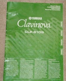 yamaha clavinova owner manual for clp 810s piano location united 