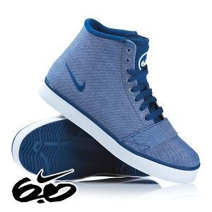Nike 6.0   Girls Balsa Mid Shoe (Blue) emo, skate, bmx