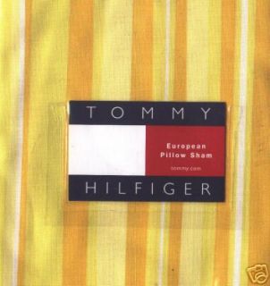 new tommy hilfiger yellow tommy com euro pillow sham one