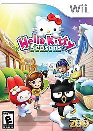hello kitty seasons nintendo wii video game one day shipping