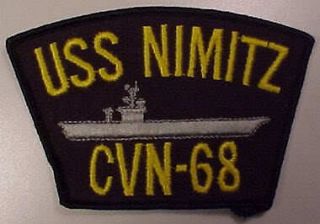 uss nimitz cvn 68 cap patch  6