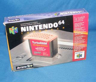 Nintendo 64 TurboRam 4MB Expansion Pack Genuine N64 InThe Box *NEAR 