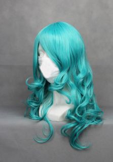   Mixed Light Blue Salior Moon Sailor Neptune Kaiou Michiru Cosplay Wig