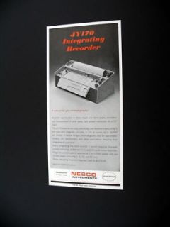 nesco jy170 integrating recorder 1963 print ad 