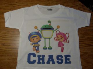 Team Umizoomi Personalized TShirt with a Free Birthday Button