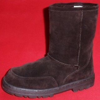 NEW Girls Youth KK TIMBERLINE Brown Leather/Suede Faux Fur Snow 