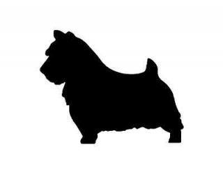 NORWICH TERRIER DOG metal steel not painted 7 inch USA silhouette