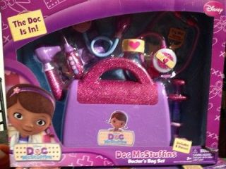 DOC MCSTUFFINS Doctors Bag Playset Kit~Pink & Glittery~Time for Your 