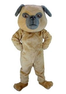 PUG DOG THERMO LITE MASCOT HEAD Costume Halloween