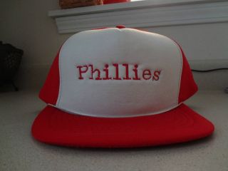 Vtg 70s? Philadelphia PHILLIES Snapback hat Cap Cotton/Polyester