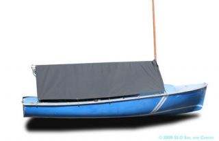 daysailer sailboat boat boom tent gray poly 