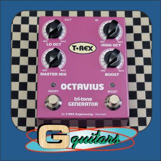 Rex Octavius Tri Tone Octave Generator Effects Pedal   NEW   FREE 