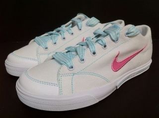 Nike Capri Lace (GS) 318616 112 White/Pink Authentic Shoes Size Y 6 