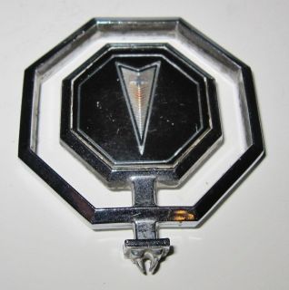 vintage pontiac hood ornament black  9 99