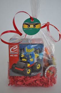 12 Lego Ninjago Block Kid Birthday Party Favor Filled Goodie Bag Sets
