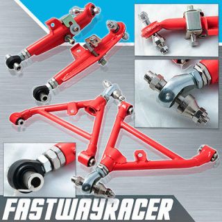 240SX S13 S14 SR20 CA18DET KA24DE Red Front and Rear Lower Control Arm 
