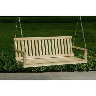   foot Cypress Wood Front Porch Swings Bench Furniture 
