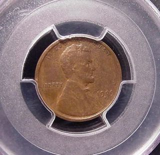 pcgs 1909 s vdb lincoln wheat ears reverse cent fine