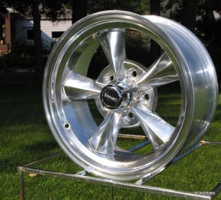 RIDLER RACING HOTROD 17x9 POLISHED CHEVY BUICK OLDS WHEELS 675 series