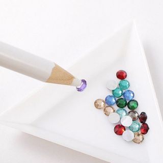 2x Jewel Setter White Magic Pencils for Swarovski, Resin & Acrylic 