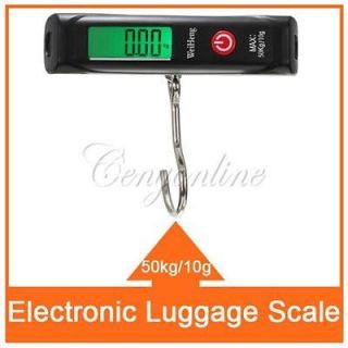digital electronic luggage scale portable hook weight hanging travel 