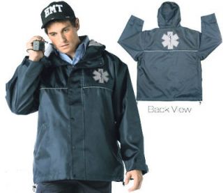 emt ems paramedic hooded storm jacket w star of life 3x