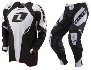 NEW 2013 ONE INDUSTRIES DEFCON MX DIRTBIKE OFFROAD GEAR COMBO BLACK 