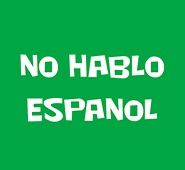 NO HABLO ESPANOL funny T Shirt mexico spanish hispanic cool humor 