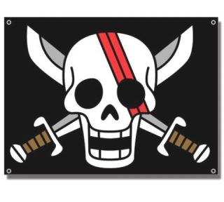 new wall scroll flag one piece shank pirates time left