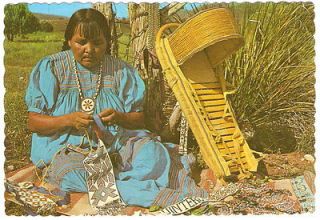co Native American Indian APACHE BEAD Cradleboard BEADED 1960s PETLEY 