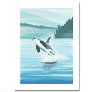 wyland orca breaching s n new serigraph w coa one