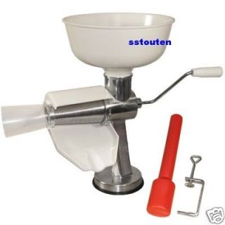 TOMATO STRAINER / SAUCE MAKER BY WESTON ROMA   EXTRA LARGE HOPPER 