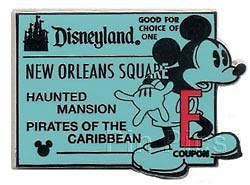 DLR E TICKET New Orleans Square Disneyland Disney Mickey Global 