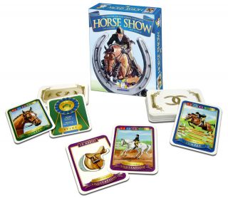HORSE SHOW   THE RIDE FOR THE BLUE RIBBON   FUN KIDS GAMEWRIGHT CARD 