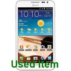 samsung galaxy note sgh i717 at t white time left